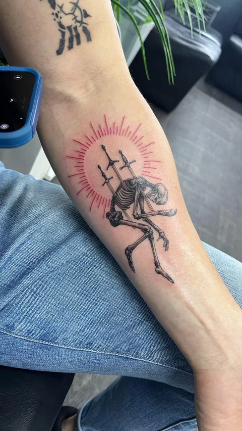 Ego death by Gabriel at katarsis tattoos in lima, peru