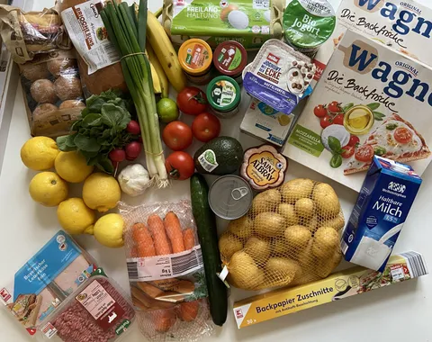 55€ of groceries in Germany