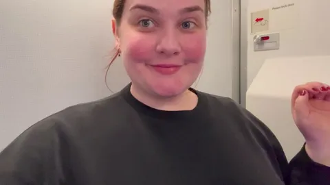 A flash in the airplane on the way to Amsterdam