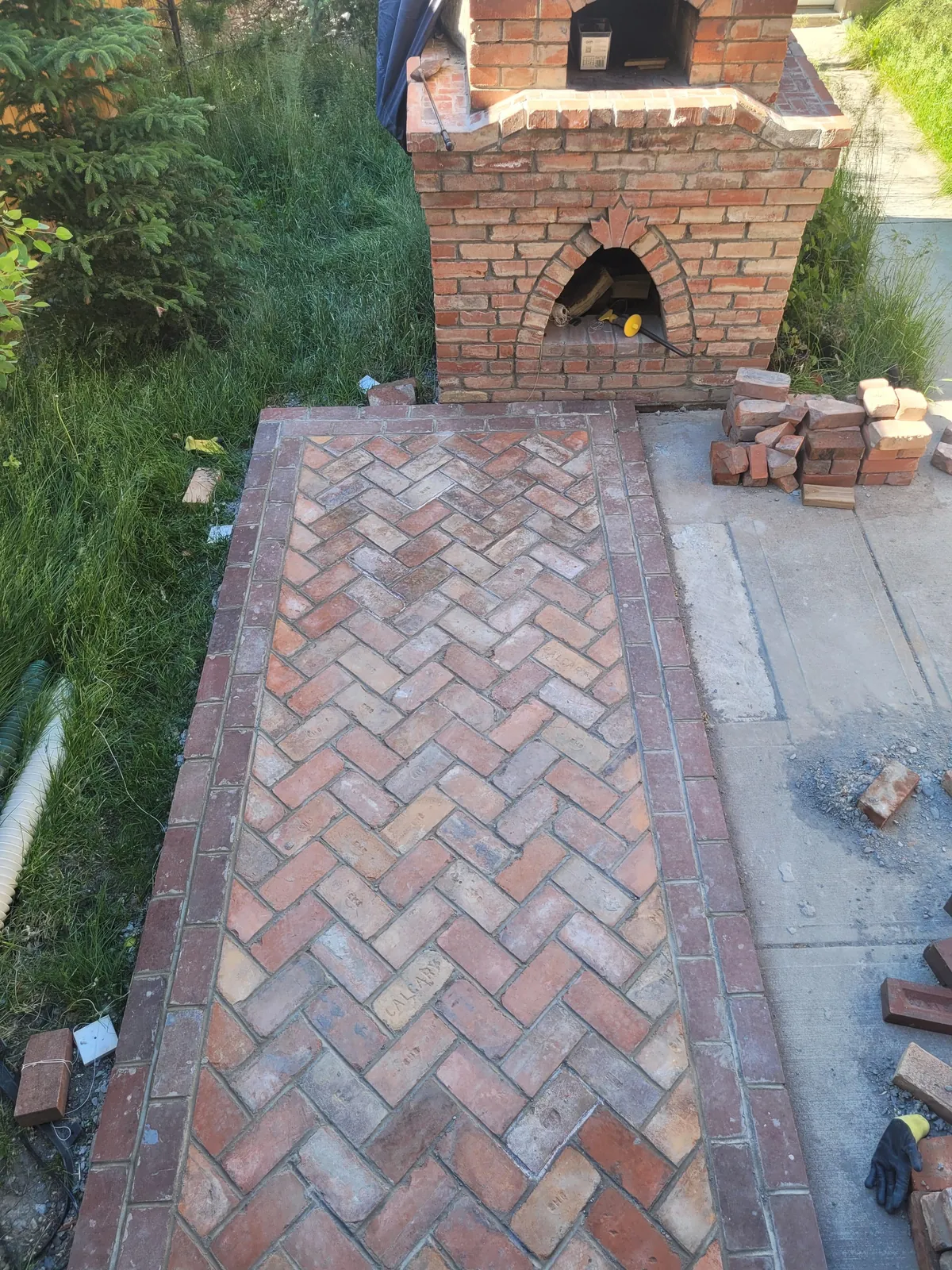 I built a patio to go with my pizza oven