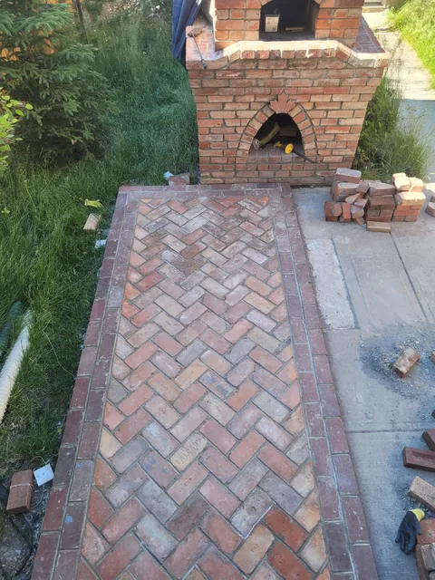 I built a patio to go with my pizza oven