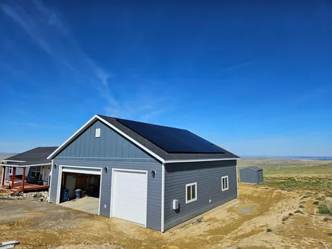 I added solar to my 40'x 40' garage so I can save money on electricity and buy more gas!