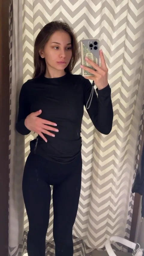 I always feel amazing when I show my boobs in changing rooms