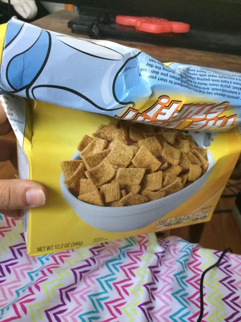 How my step dad decided to close a box of cereal after eating edibles last night