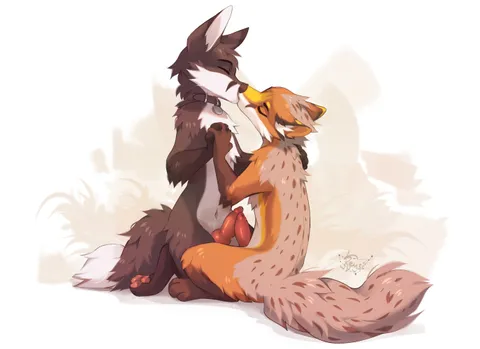 Imagine kissing foxes 1 [MM] (Reysi)