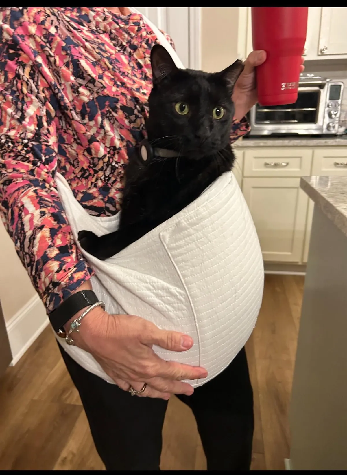 Mom with the cat she didn’t want