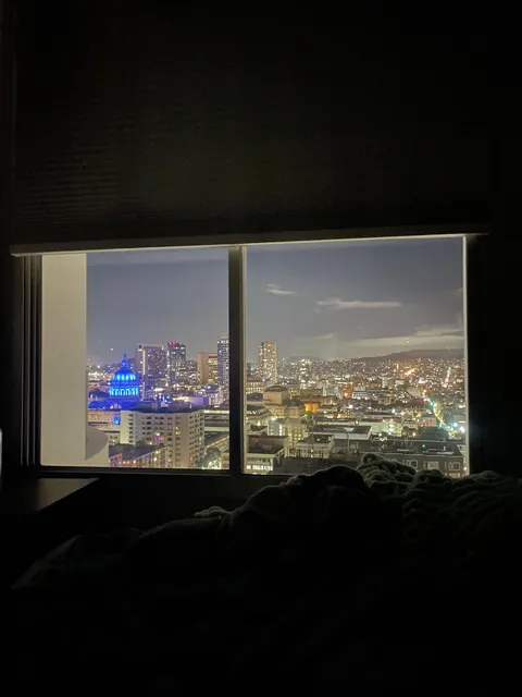 The view from my bed