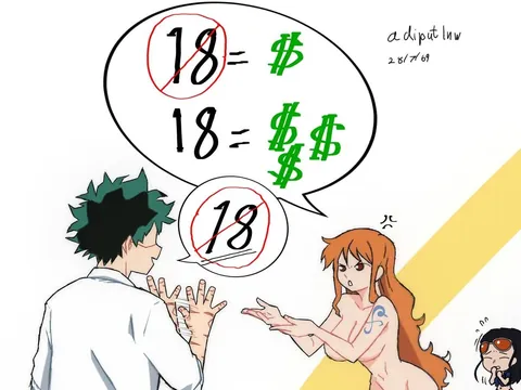Deku taking photographs of Nami (adiputlnw)