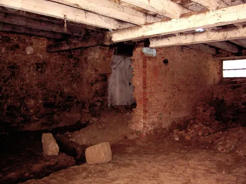 Turned the old staple to a cozy bar during Farmhouse renovation