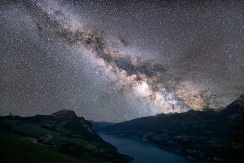 I captured the milky way over Walensee, Switzerland