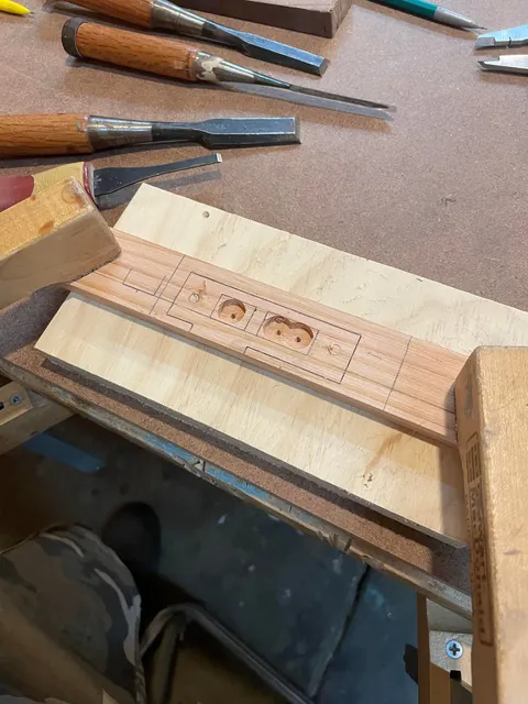 Finally got around to fixing my mortise lock strike plate.