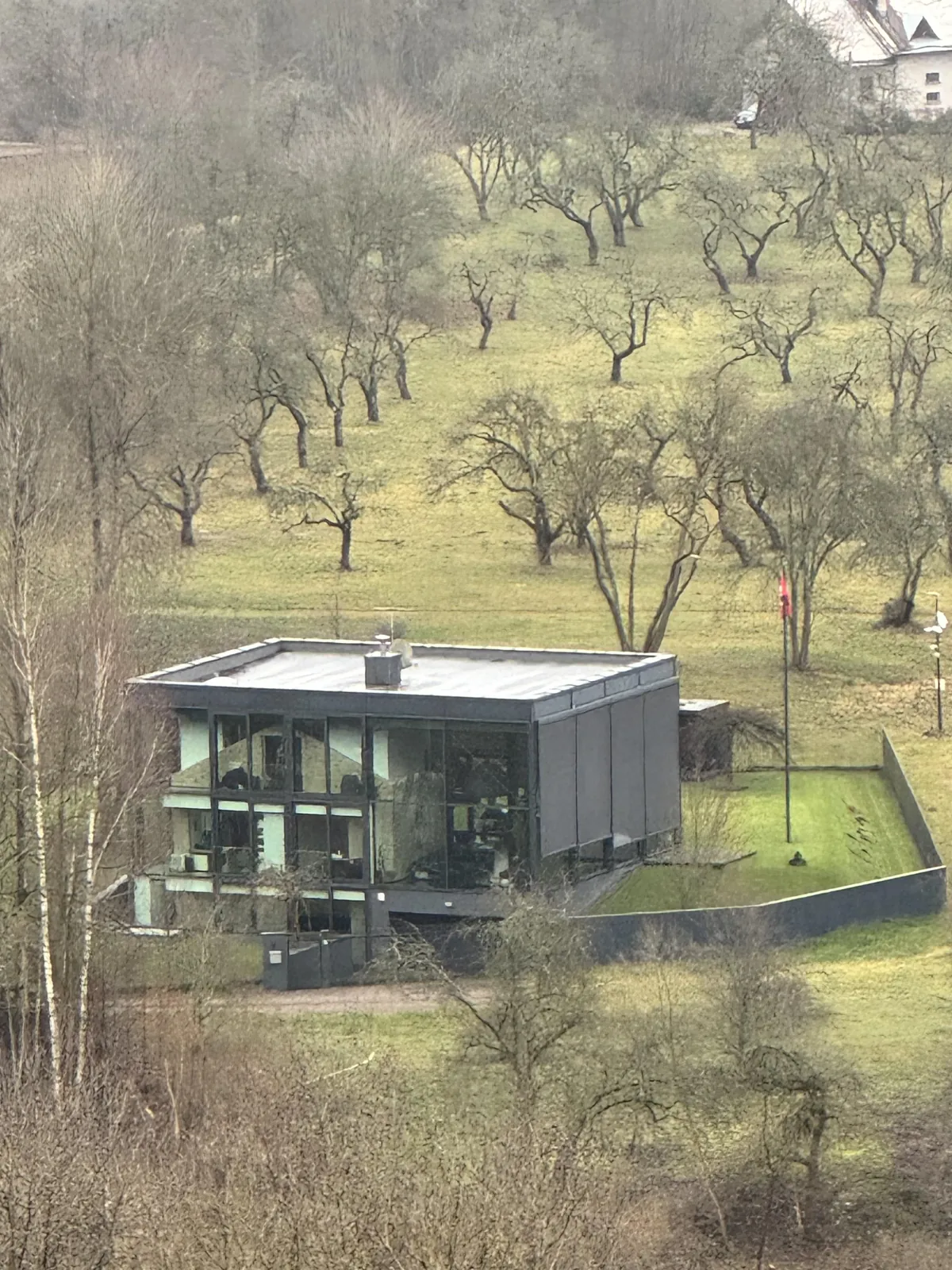 The Lithuanian president built his new house on top of his old house.