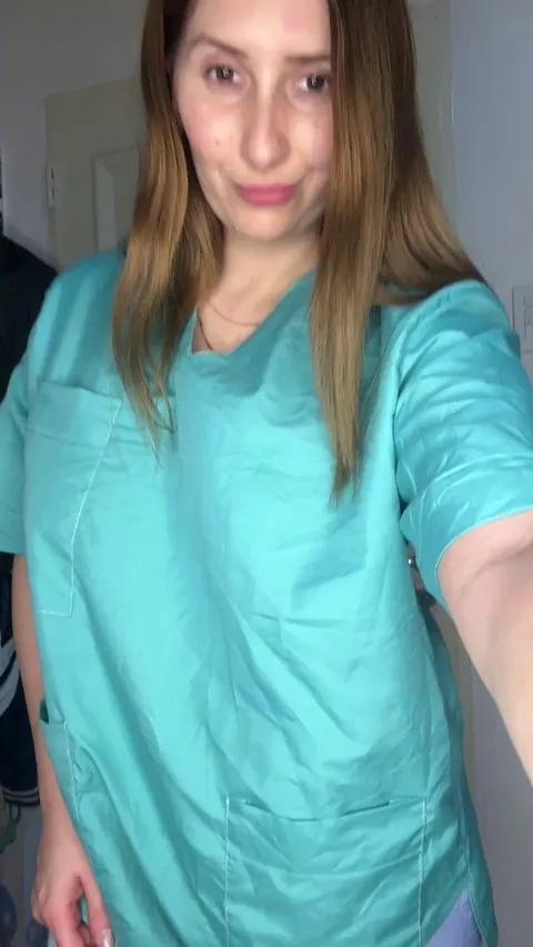 Your nurse has got a pair of double Ds under her scrubs