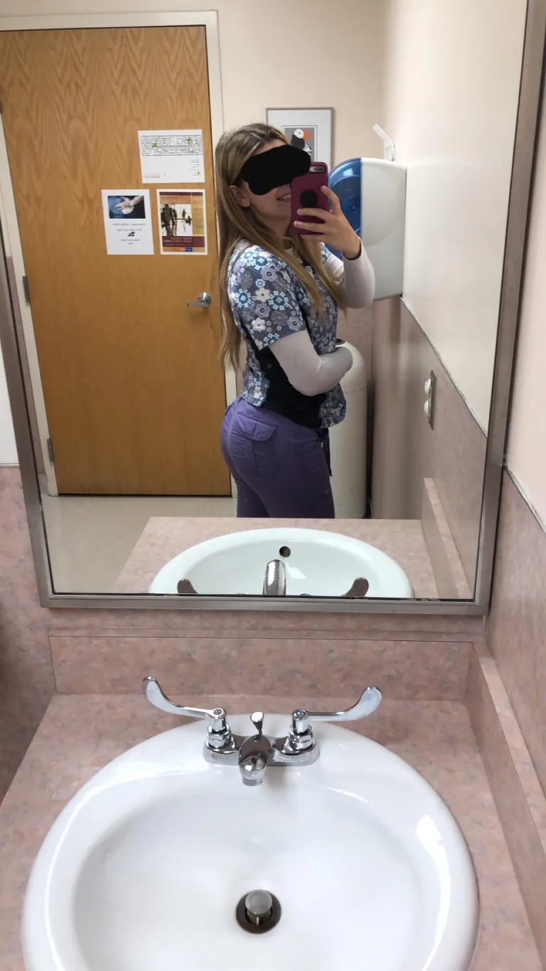 These scrubs are super complimenting. (F22)