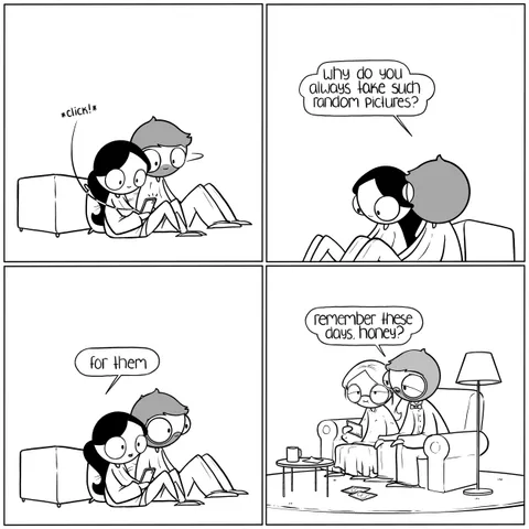 Growing old together with the photos to prove it 