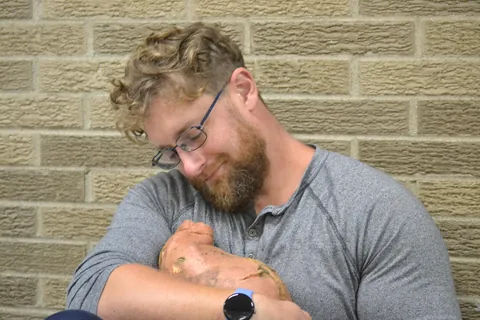 9lb 5oz Sweet potato we delivered at the school garden today.