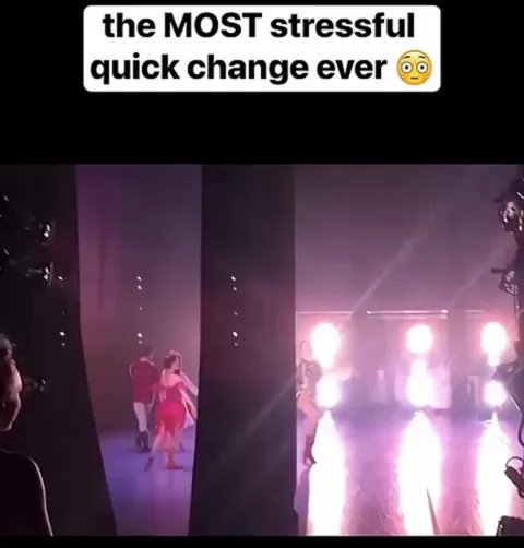 ballet dancer attempts the most stressful quick change ever