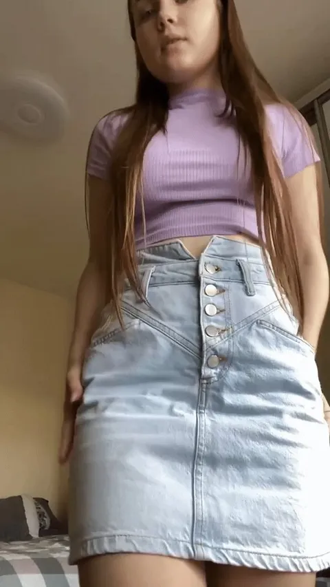 A skirt without panties makes access much easier