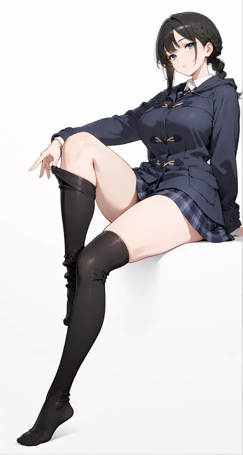 Slipping off Thigh-Highs 