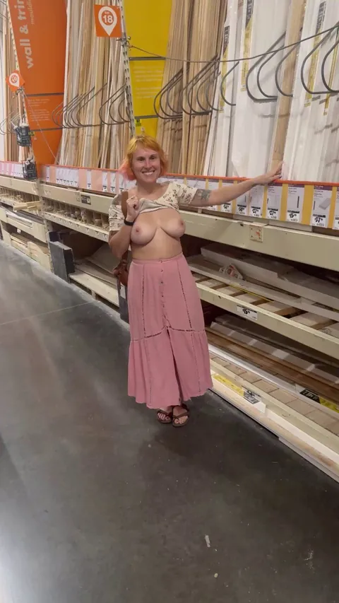 Risky flash at the home improvement store