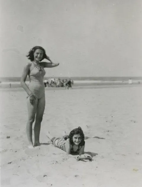 Anne Frank and her sister Margot - 1940