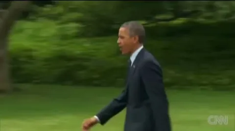 President Obama forgets the salute