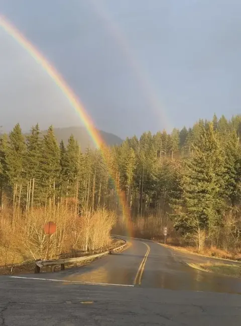 “Turns out the rainbow really does have an end