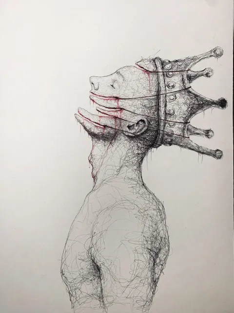 A collection of my unsettling scribble drawings