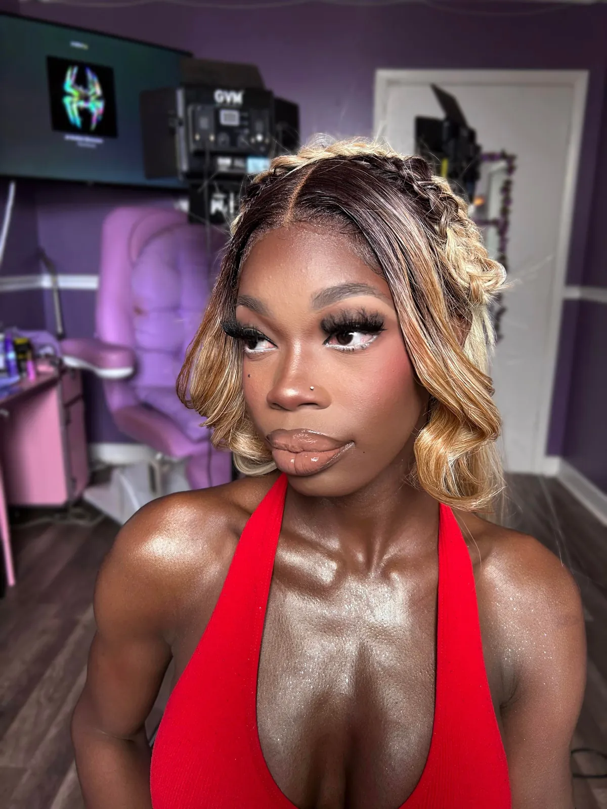 my client requested a “barbie doll inspired” glam and i think i delivered 🥰🌺