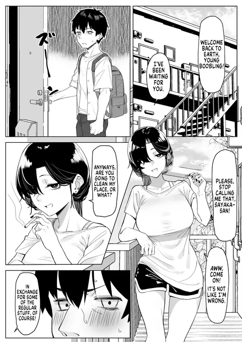 540742 | The Story of a Sloppy OL Who Pays in Tit-Jobs for Cleaning Her Room