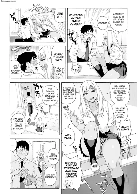 Caught peeking by the aggressive gyaru