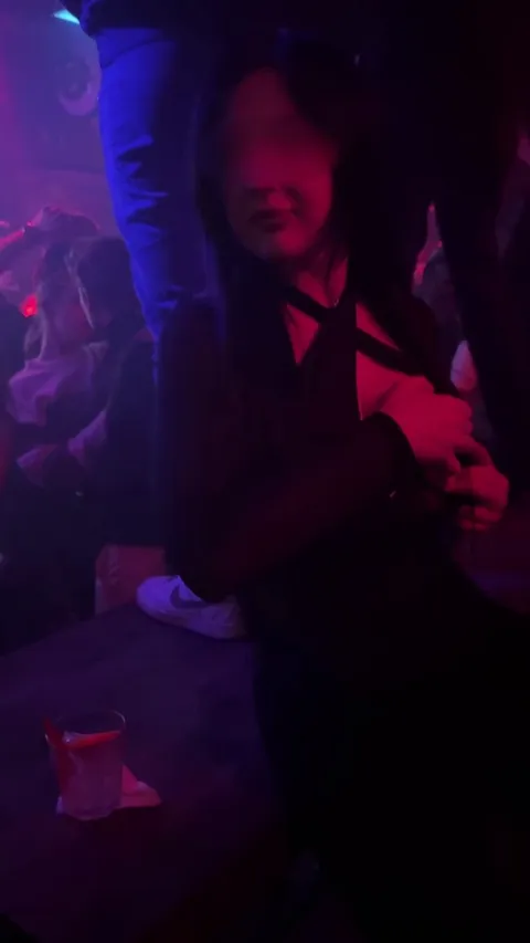 Letting my boobs breath a little at the party