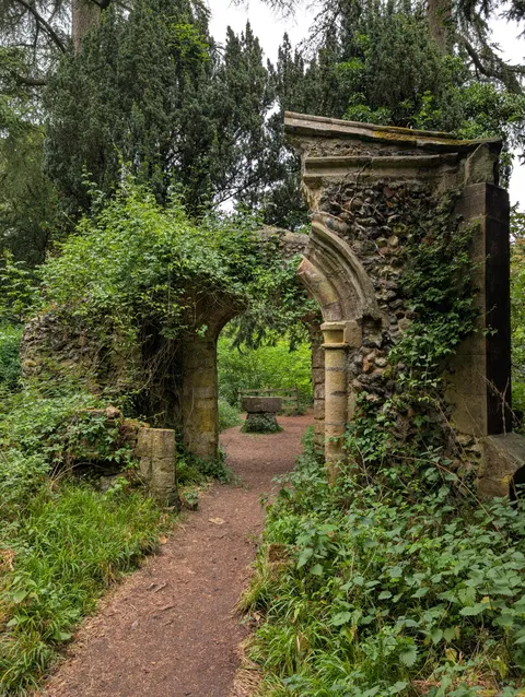 Found a ruin, with a Plague Stone, dating back to around 1350, today, Bury St Edmunds, UK