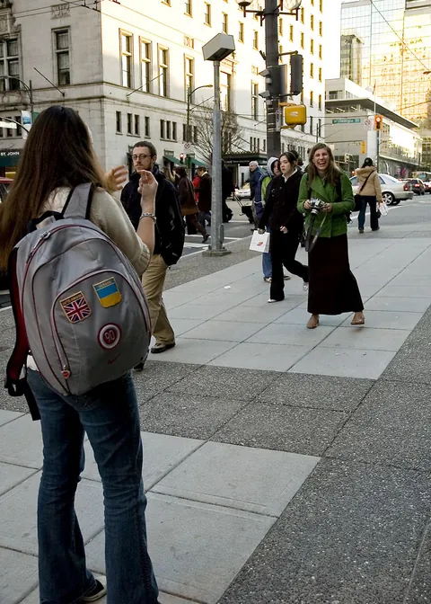 [OC] In 2006, I took a pic of a photographer taking a pic. This was her reaction when she noticed.
