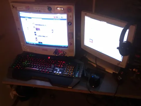 Here's my sick dual screen setup back in 2010