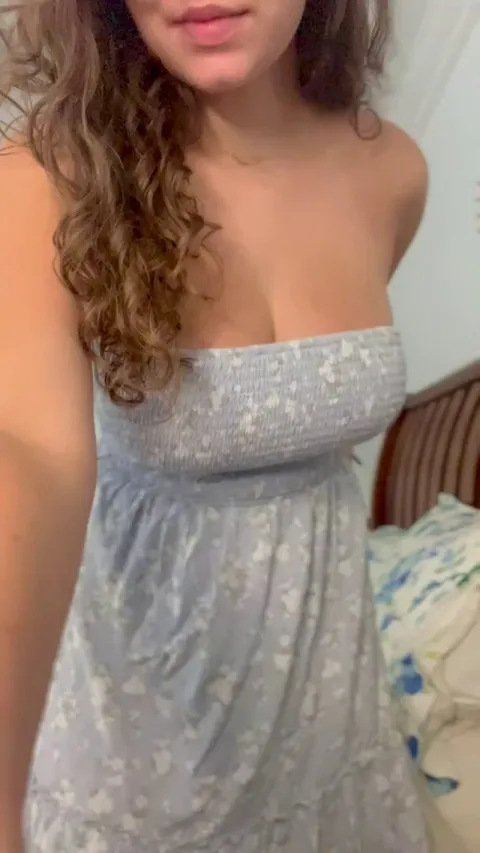 my bestfriend thinks my boobs are perfect. are my big tiddies perky enough for you [Gif]