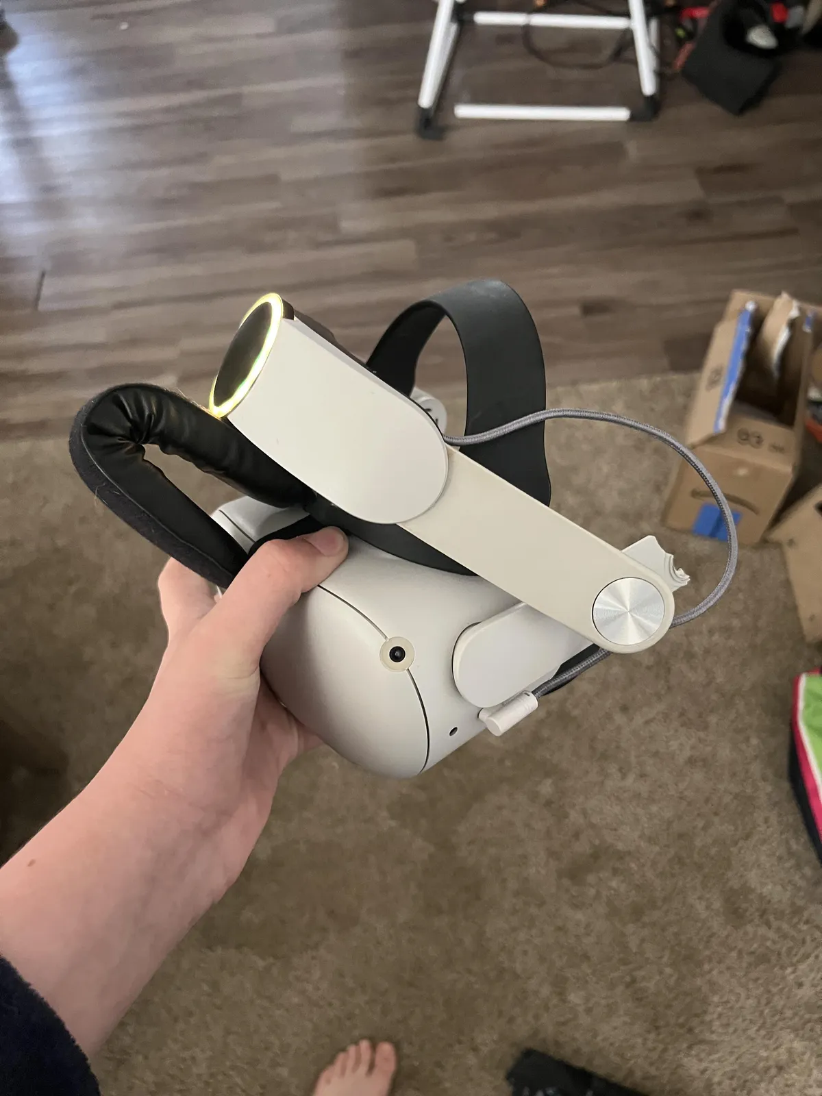 This is what happens when you let an 8 year old play a $250 vr headset