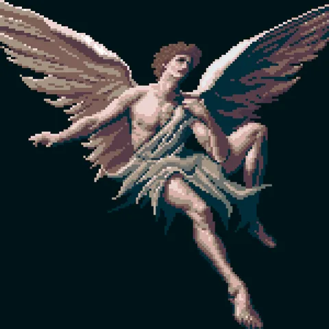 Another attempt at an angel in pixel art