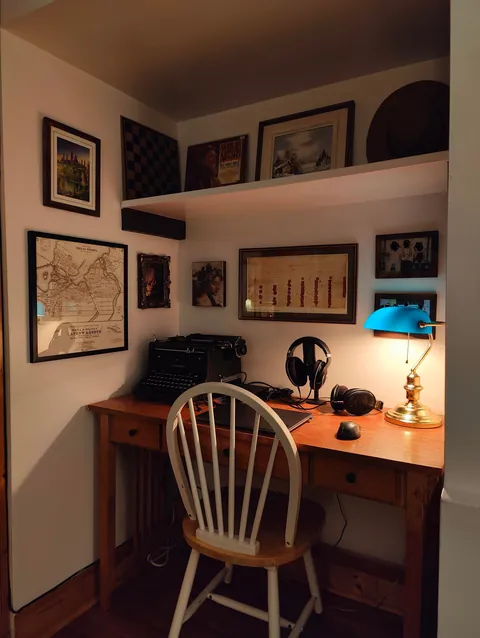 Less than a month after moving in. Swipe to see before!