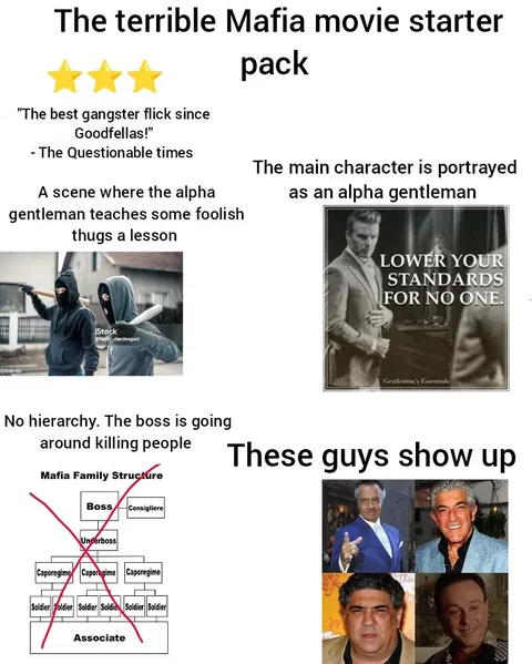 The terrible Mafia movie starter pack