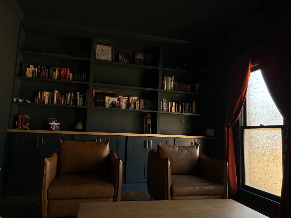 Dining Room Turned Library