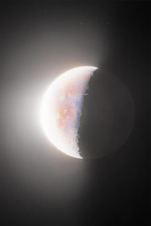 I captured a real HDR Moon last night [OC]