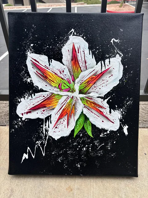 “Stargazer”, Jemal McClary (me),acrylic +spraypaint, 2025