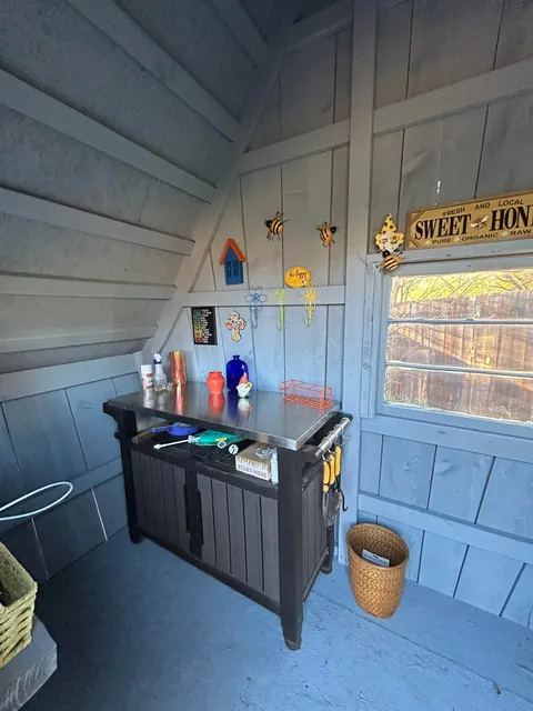 Fairy Shed…..just painted the interior.