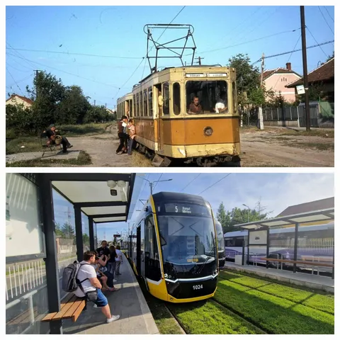 Timisoara, Romania - Same place in 1982 and 2024