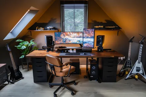 Battlestation to home office + studio upgrade after moving