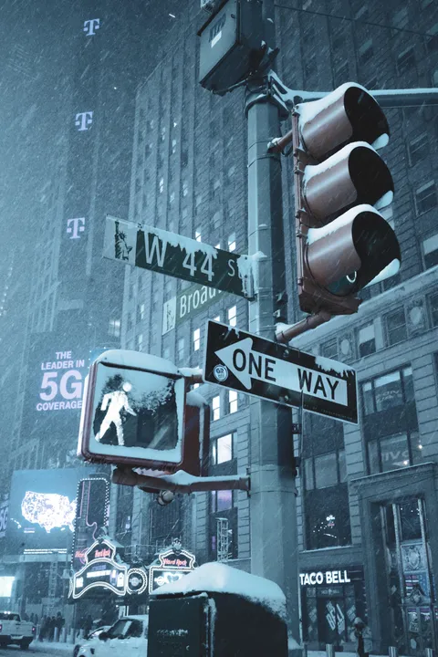 ITAP of the snow in NYC last night