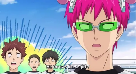 Saiki plays dodgeball { The Disastrous Life of Saiki K. }