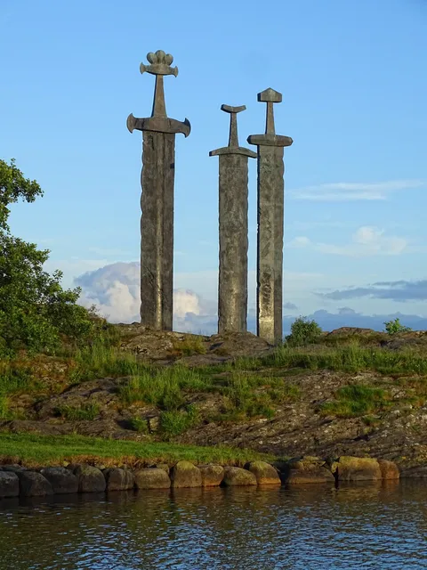 Impressive monument to peace, in Stavanger, Norway