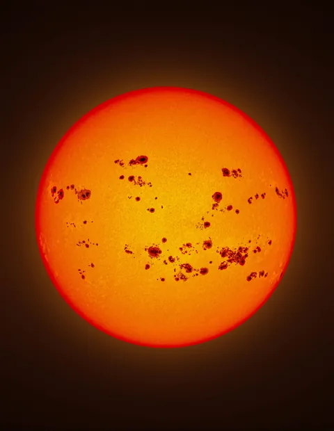 After 2 Years of Solar Astrophotography, I Stitched Together Every Major Sunspot Group into One Picture to Show the Dynamic Changes of our Sun.